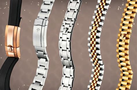 rolex wristband types|genuine rolex oysterflex band.